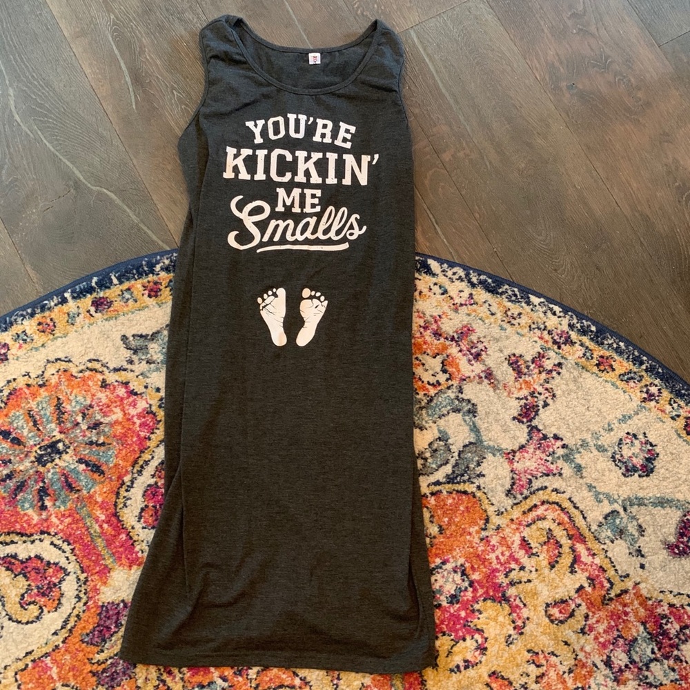 Maternity Dress with You’re Kickin’ Me Smalls